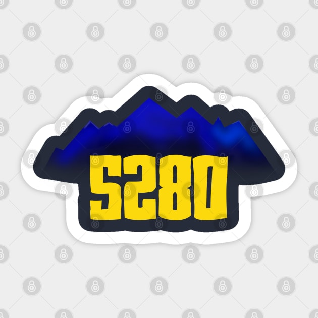 Denver Nuggets 5280 Sticker by BossGriffin